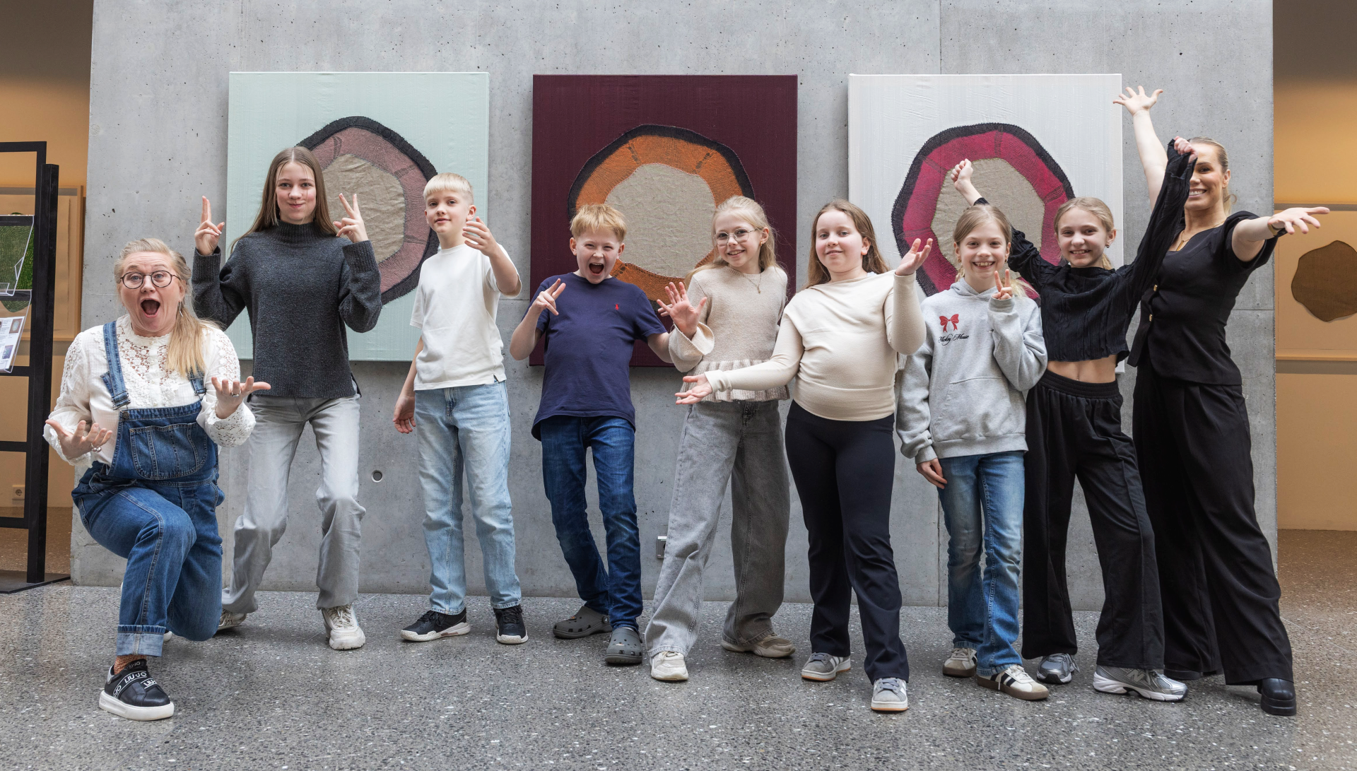 Þátttakendur Upptaktsins 2026 ásamt Kristínu Sóley og Gretu Salóme