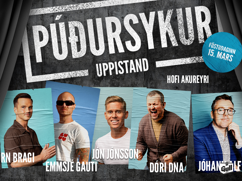 Tveggja stunda hláturskemmtun í Hofi í kvöld