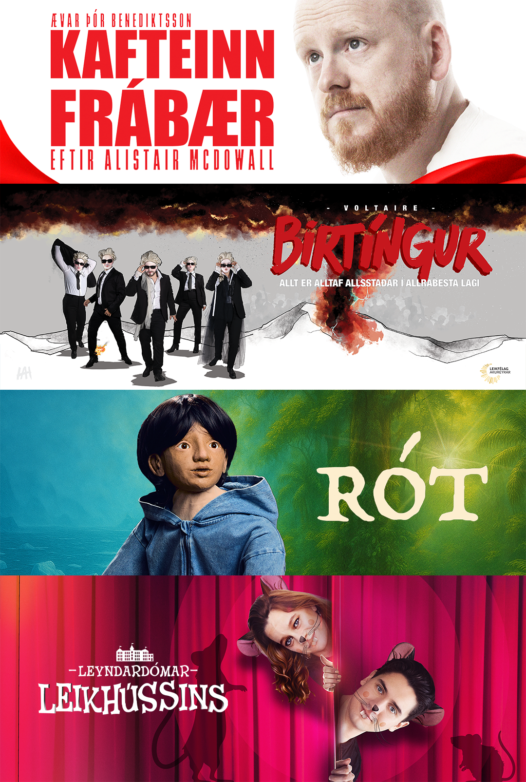 Allt litróf leikhússins framundan hjá Leikfélagi Akureyrar