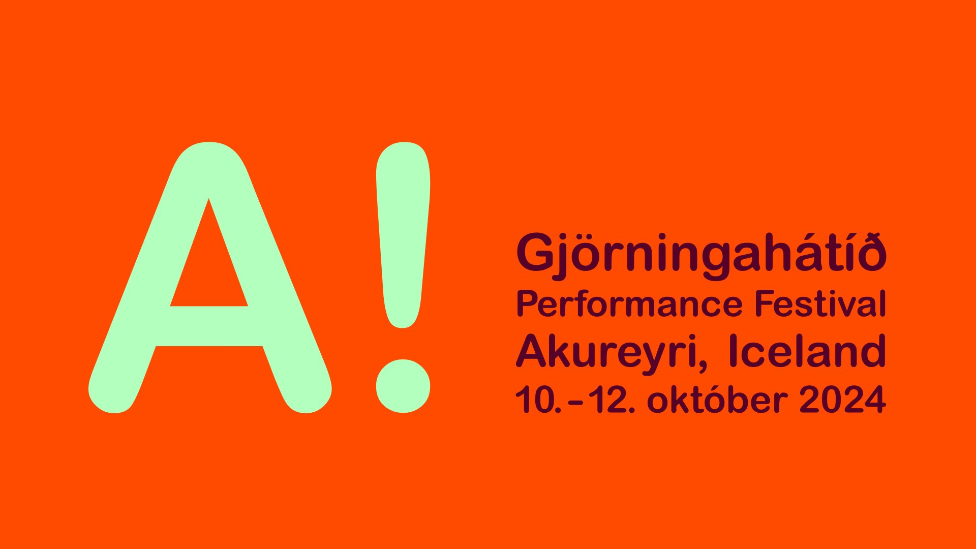 Gjörningur í Hofi á laugardag