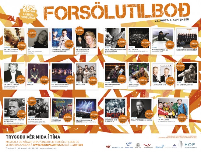 Forsölutilboð á úrval viðburða hefst í dag