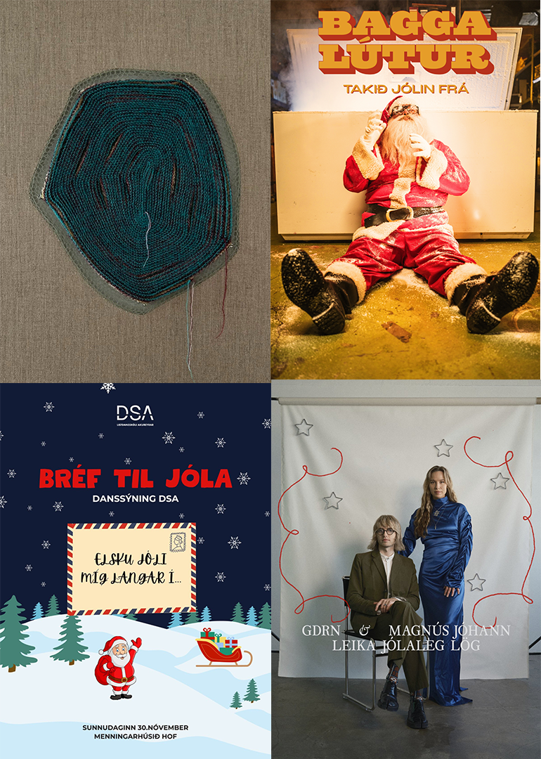 það verður dans, myndlist, kósý og jóló um helgina í Hofi