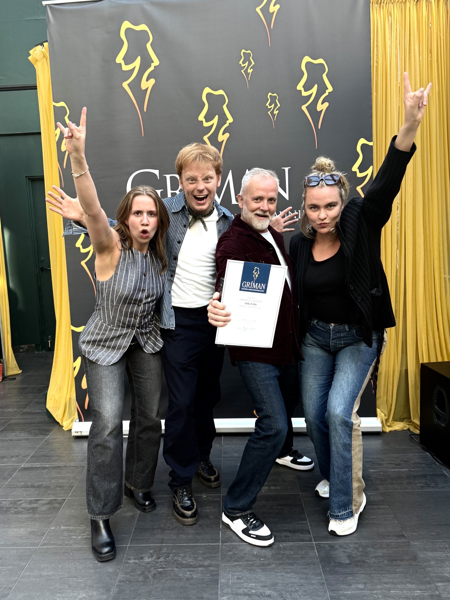 Birta Sólveig Söring, Kristinn Óli, Bergur Þór Ingólfsson, Urður Bergsdóttir