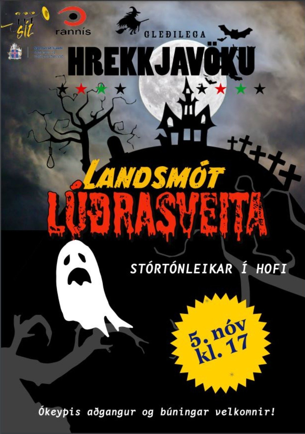 Hrekkjavökustemning á Landsmóti íslenskra lúðrasveita