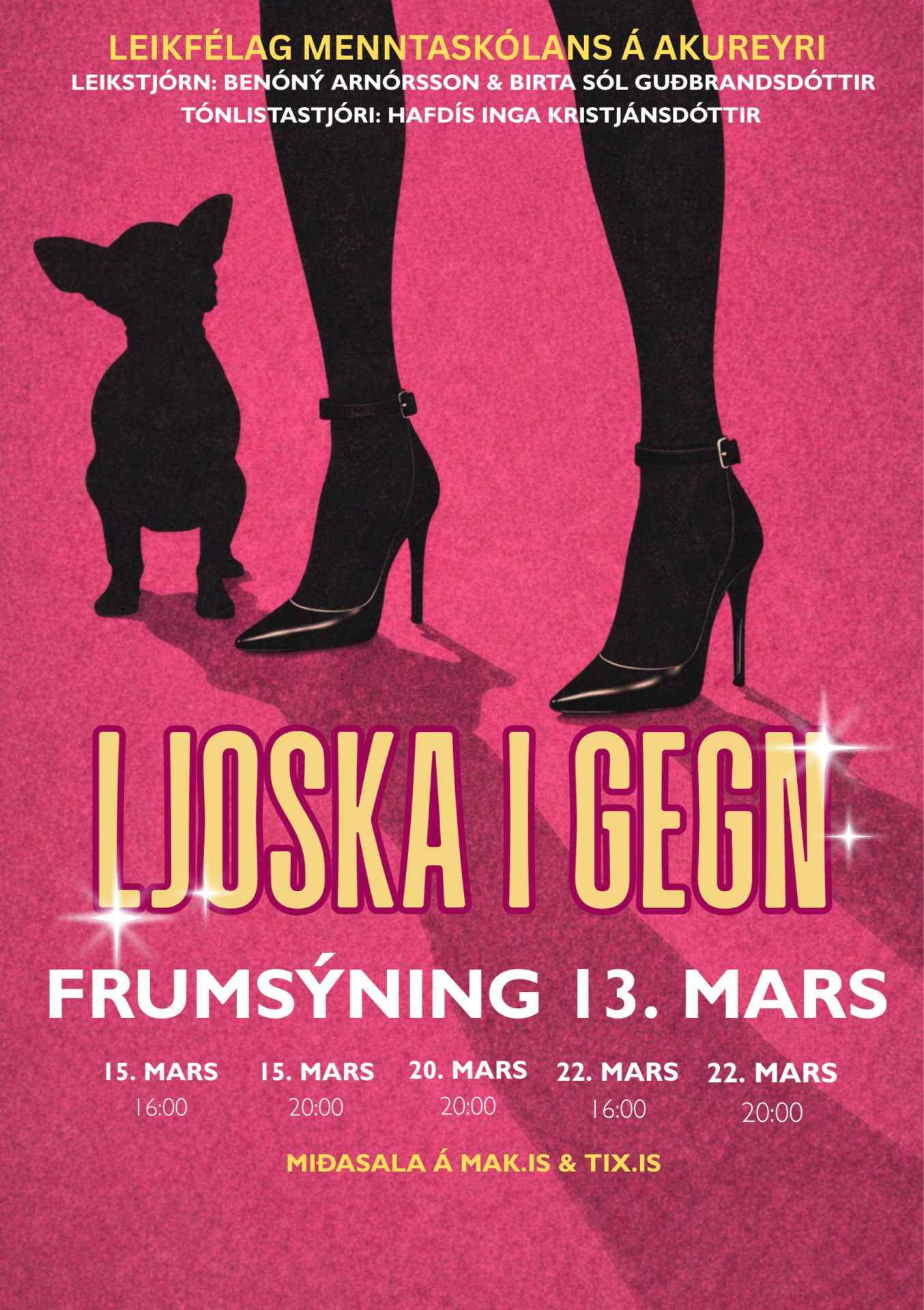 Fyrri sýningu LMA sunnudaginn 15. mars flýtt