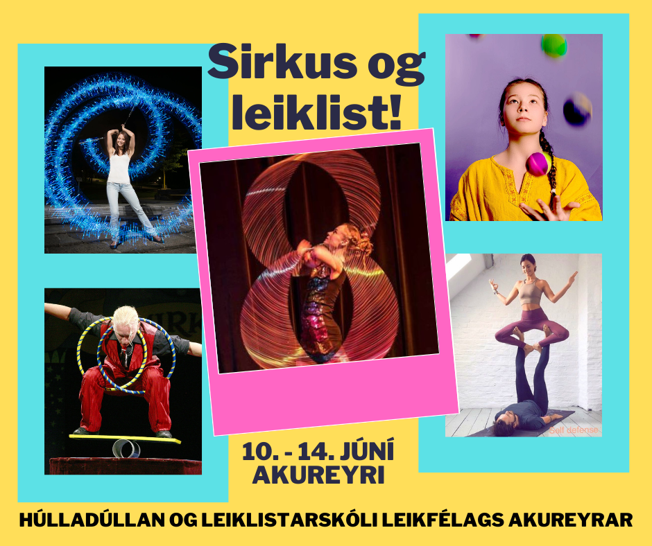 Sirkusnámskeið með  Húlladúllunni fyrir krakka í 6.-10.bekk