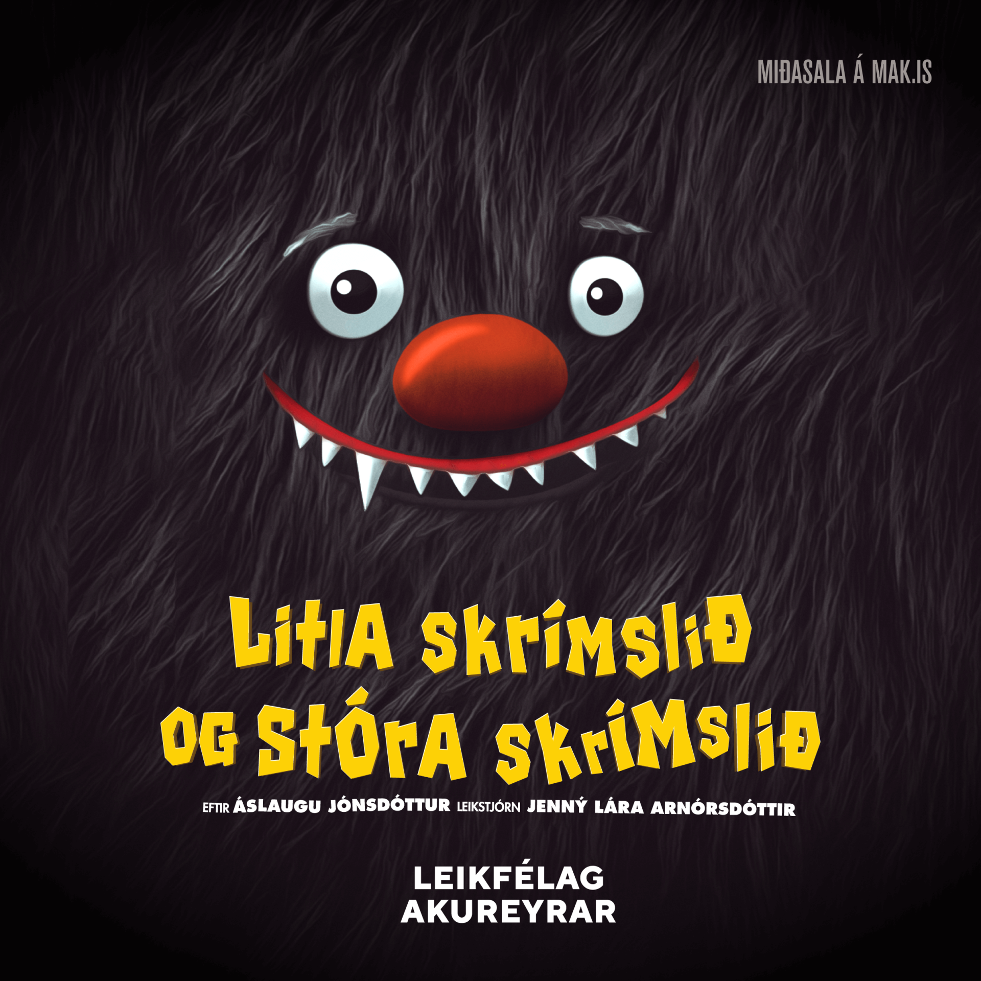 Verkið um Litla skrímslið og stóra skrímslið er byggt á vinsælum bókum Áslaugar Jónsdóttur en þær ha…