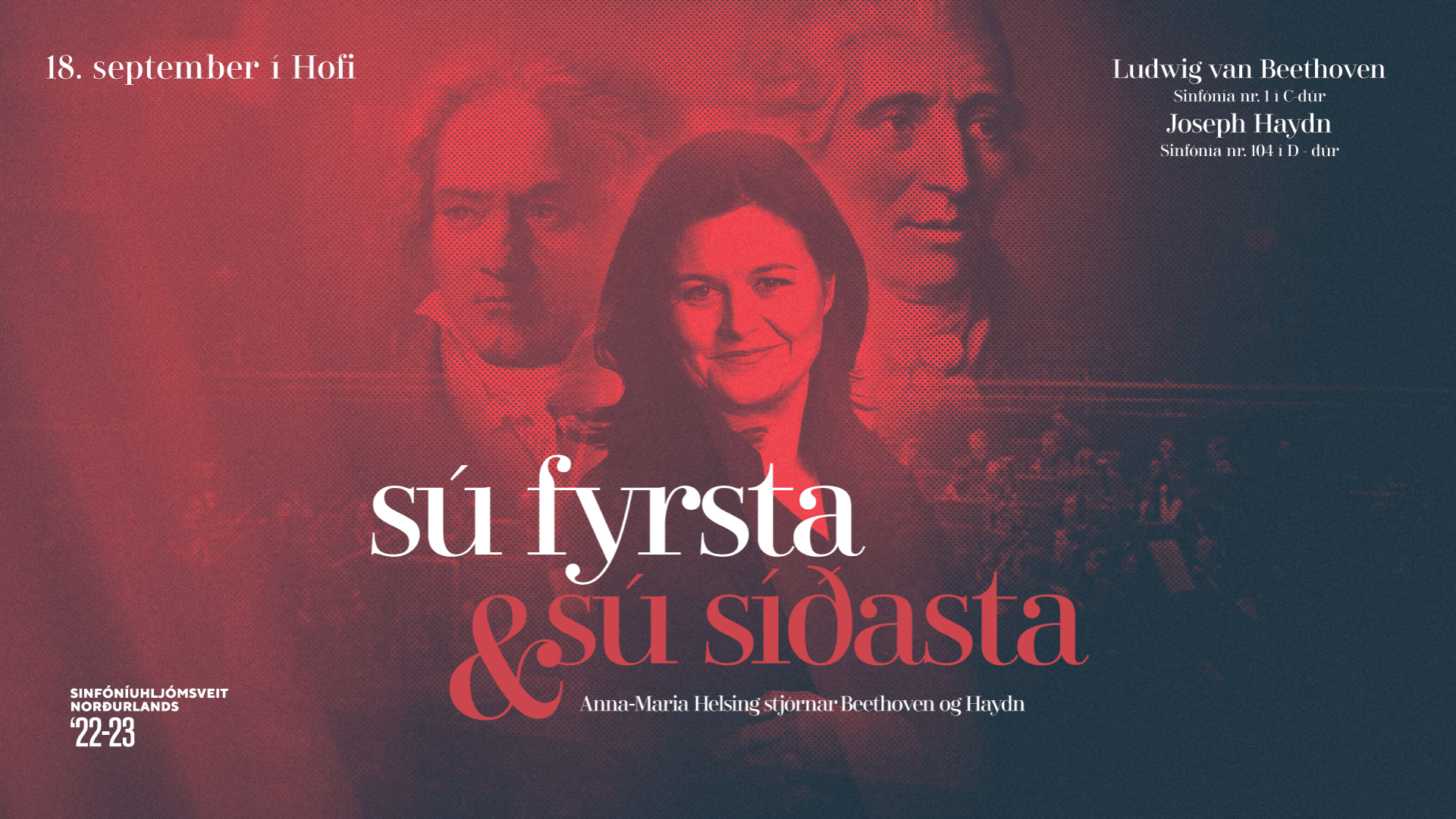 Efnisskrá tónleikanna Sú fyrsta og sú síðasta