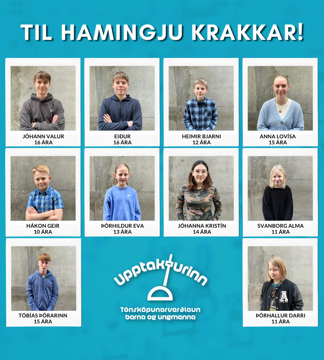 Tíu unghöfundar komumst áfram í Upptaktinum