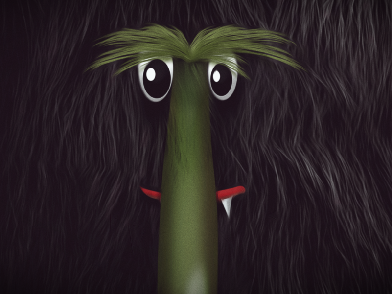 Viltu hitta Litla skrímslið og stóra skrímslið?