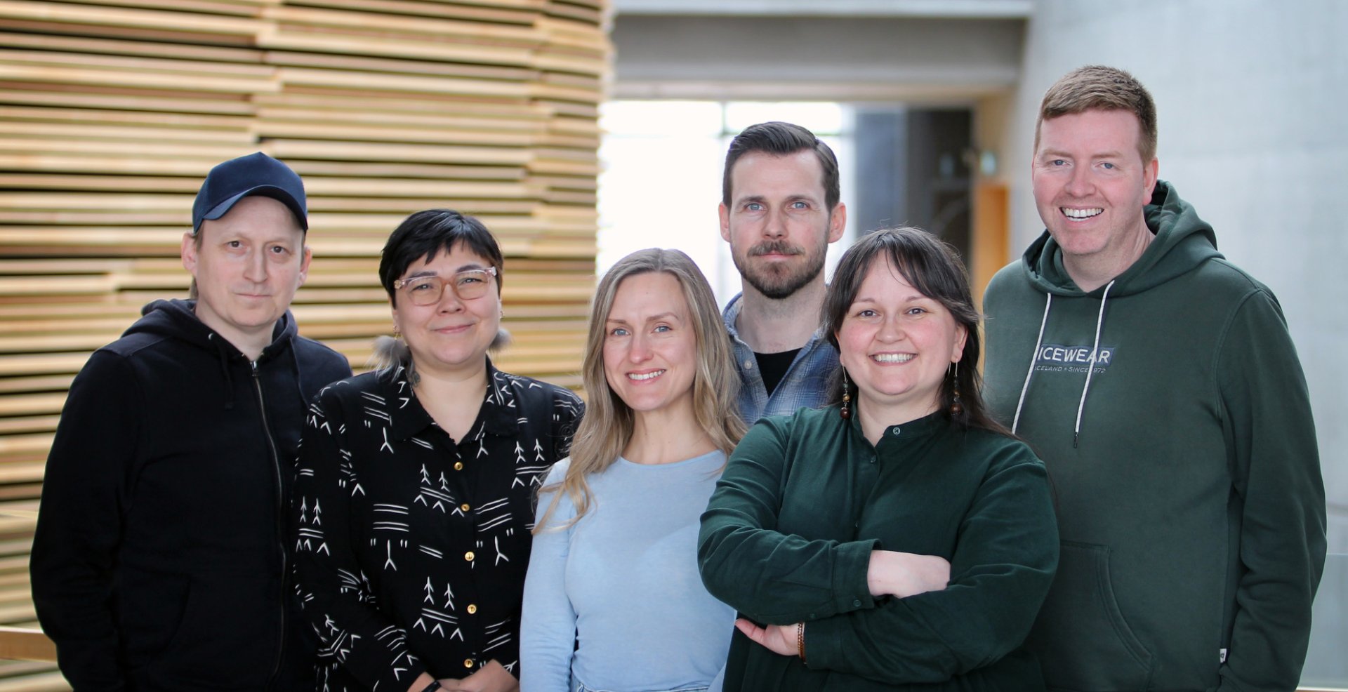 Skipuleggjendur Nordic Film Path vinnubúðanna: Malik Kleist og Hanne M. Sørensen frá Grænlandi, Maya&hellip;