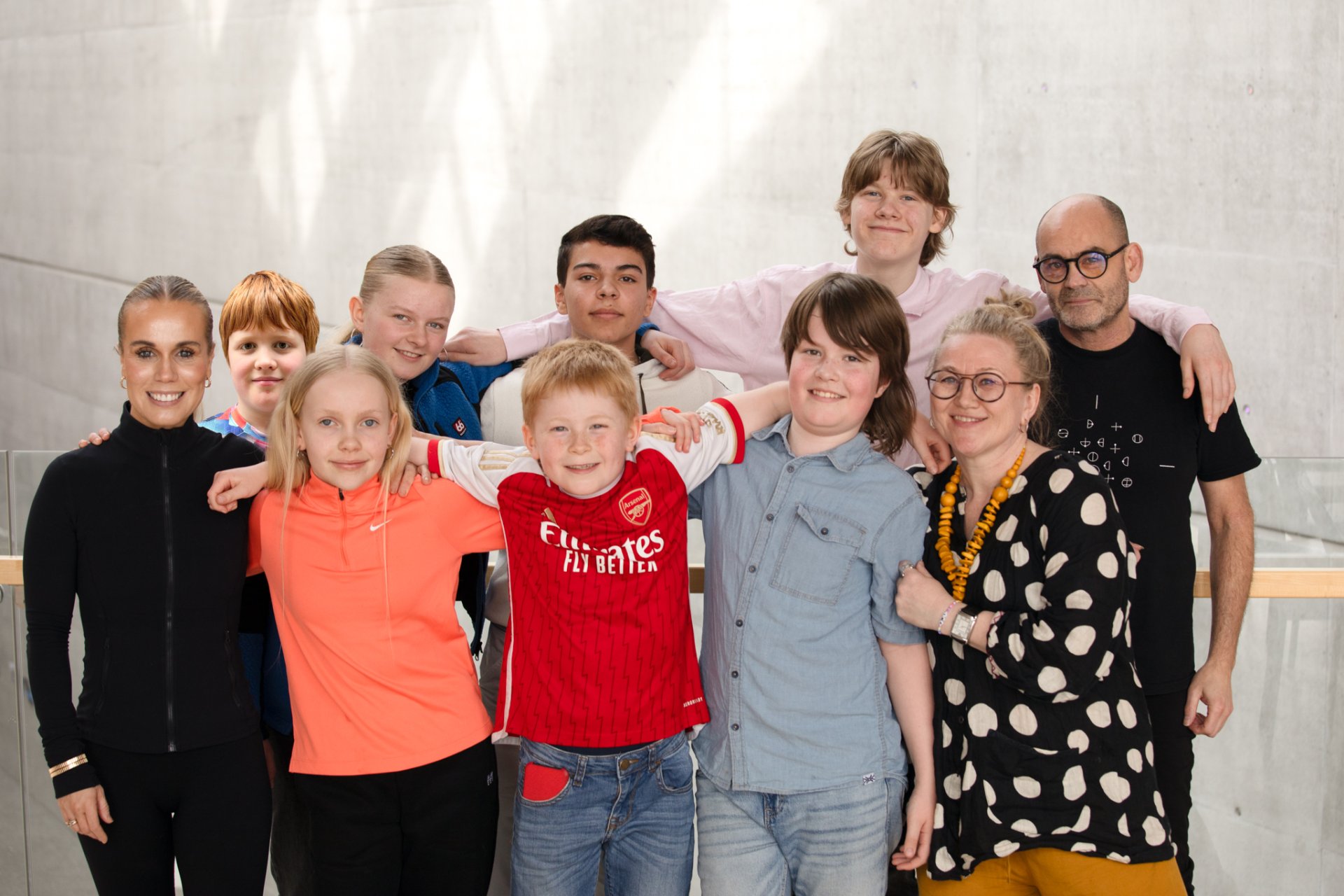 Þátttakendur Upptaktsins 2025 ásamt Gretu Salóme, Kristínu Sóley og Kristjánsi Edelstein