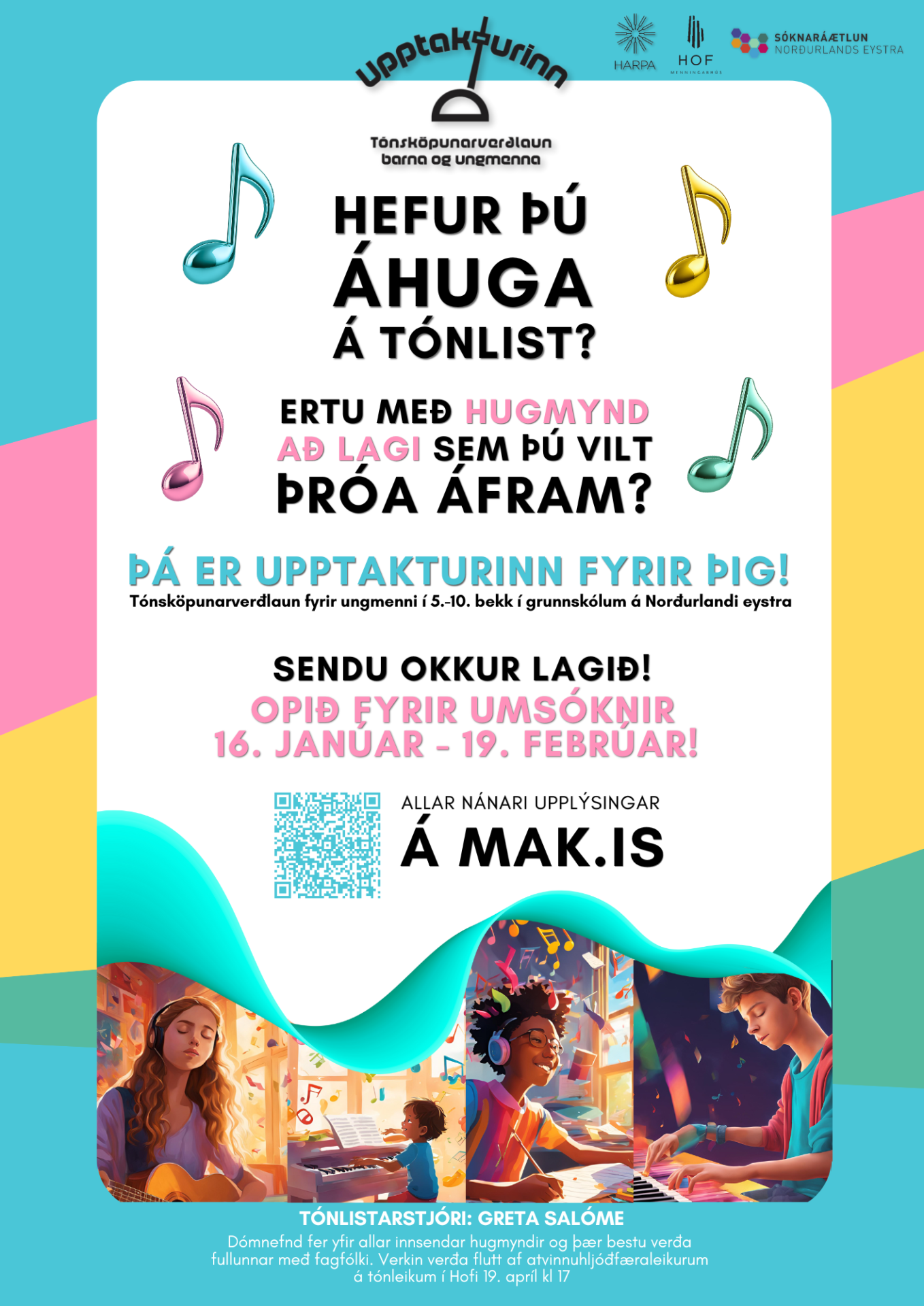 Opið fyrir umsóknir í Upptaktinn 2026!