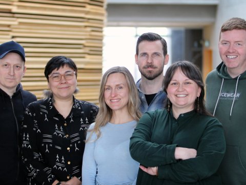 Skipuleggjendur Nordic Film Path vinnubúðanna: Malik Kleist og Hanne M. Sørensen frá Grænlandi, Maya&hellip;